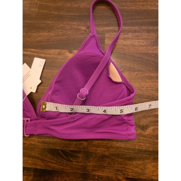 Amazon Essentials Bikini Top Violet Purple Size M Medium Classic Bralette NWT - Picture 4 of 6